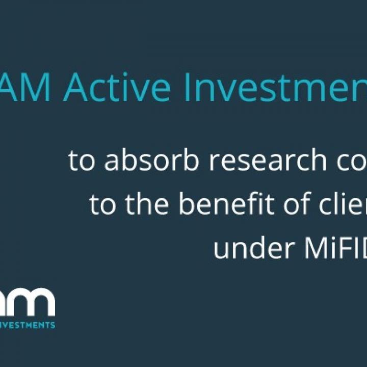 RAM Active Investments prendra à sa charge les coûts de recherche externe dans le cadre de la directive MIFID II RAM Active Investments prendra à sa charge les coûts de recherche externe dans le cadre de la directive MIFID II