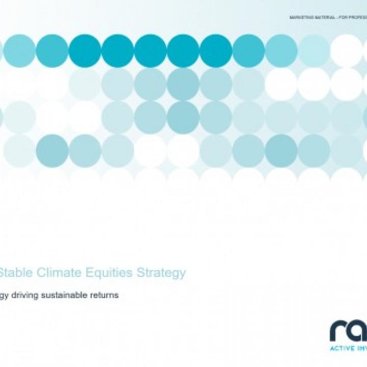 RAM Stable Climate Global Equities - Technology driving sustainable returns - Webinar