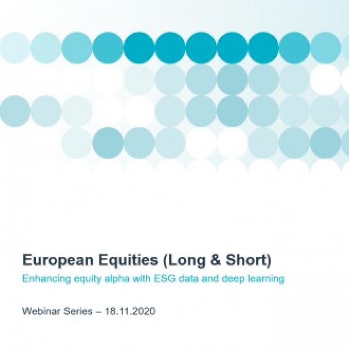RAM AI Live Webinar - European Equities - "Enhancing Equity Alpha with ESG data and Deep Learning"