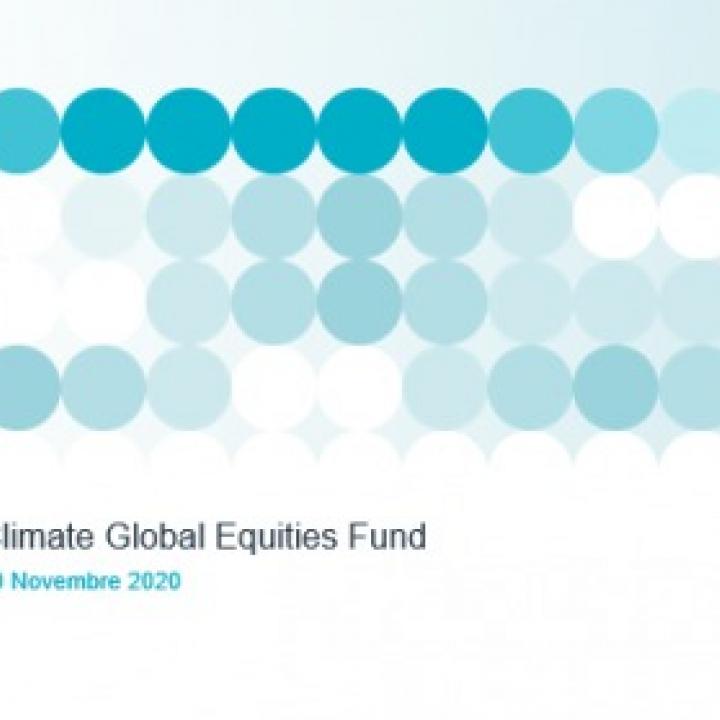 RAM Stable Climate Global Equities - Aggiornamento al 20 Novembre 2020