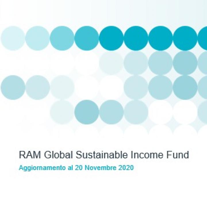 RAM Global Sustainable Income - Aggiornamento al 20 Novembre 2020