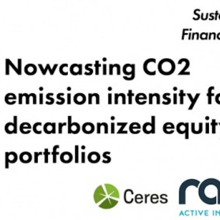 Nowcasting de l’intensité carbone des portefeuilles d’actions décarbonés