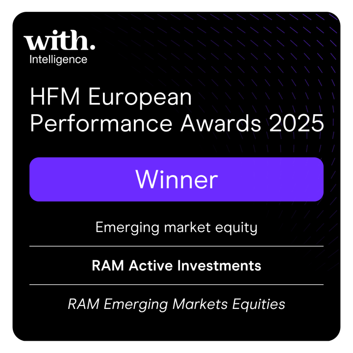 RAM Emerging Markets Equities vince il Best Performing Emerging Markets Equity Award agli HFM European Performance Awards 2025
