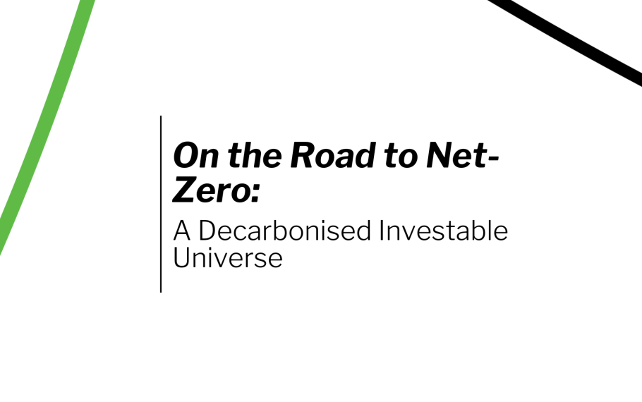 On the Road to Net-zero: a decarbonised investable universe On the Road to Net-zero: a decarbonised investable universe