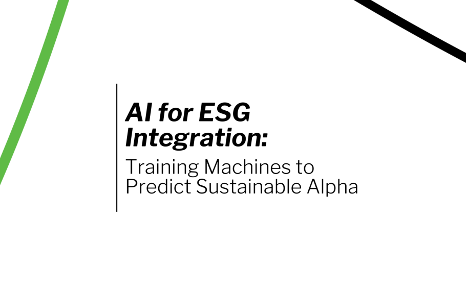 AI for ESG Integration AI for ESG Integration
